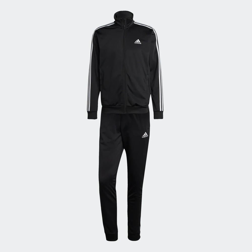 adidas men Basic 3-Stripes Tricot Track Suit Jacket & Pants Legend Ink Size XL